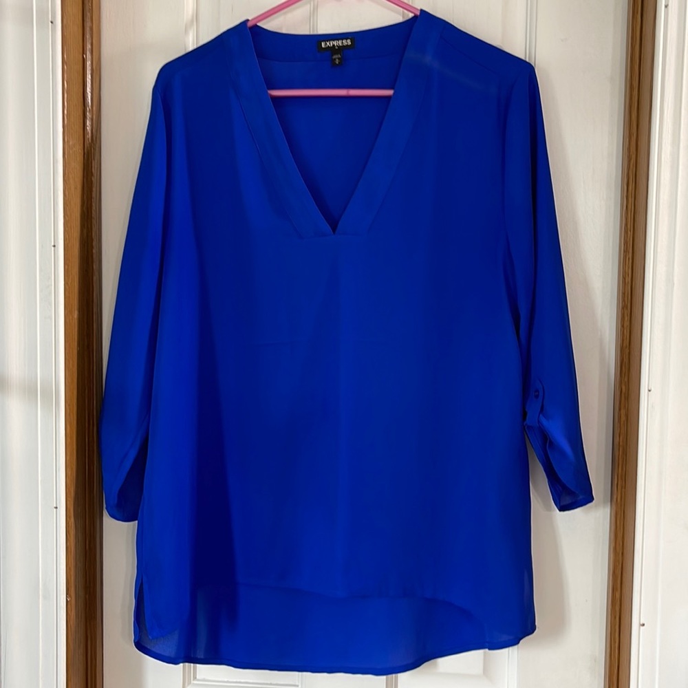 Express Bright Blue Blouse